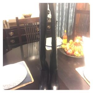 Calvin Klein Polomia black knee high boots 10US